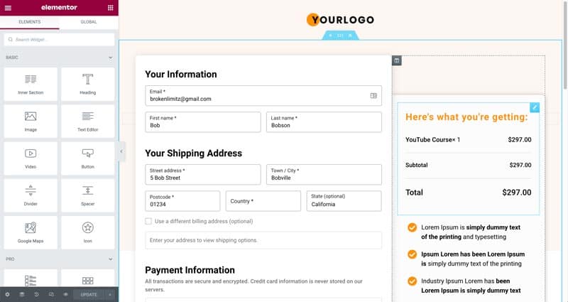 WooFunnels Optimised Checkout Page
