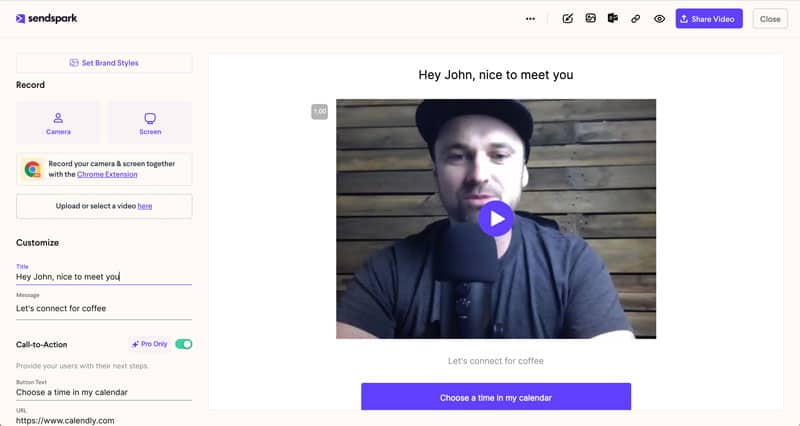 SendSpark Review Video Creator
