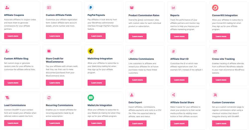SliceWP Review Addons